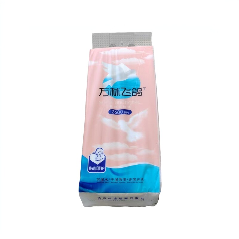High-End Wanlin Feige 5-Layer 700g Original Wood Pulp Environmentally Friendly Hanging Paper Towel Without Fluorescent Agent Is a Good Helper for Protection