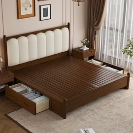 实木床;餐桌;餐椅