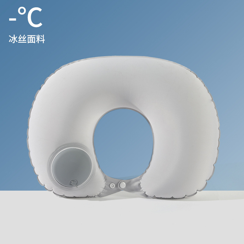 植毛空気入れu型枕自動tpu押圧旅行枕牛乳糸エア枕旅行三宝代発|undefined