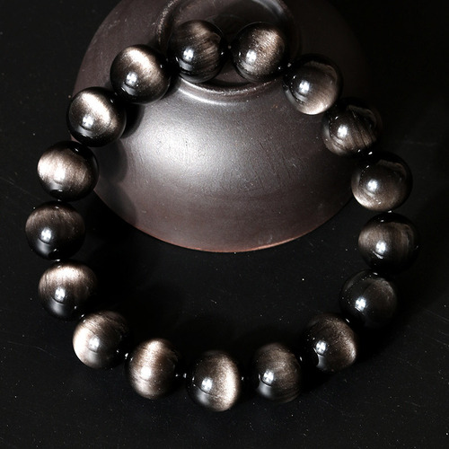 Agate natural silver agate bracelet, silver-white eye agate pendant jewelry, new product, Mingyuan Jewelry Factory