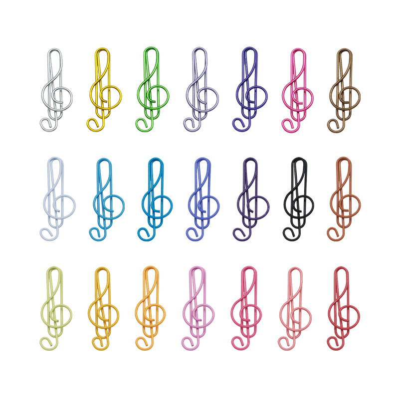 Nuevos productos 21 notas de color clips pet línea de plástico encapsulado de alto tono de música pin con fábrica de embalaje en stock