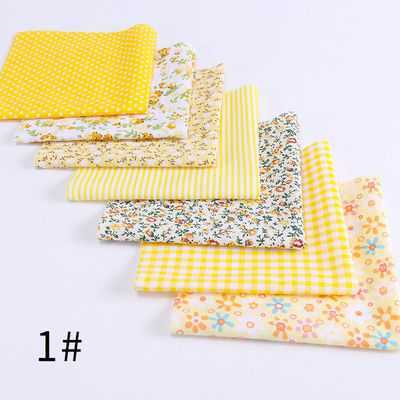 7片棉印花拼布平纹花布布料卡通小碎布学生创意手工装饰diy面料|ms