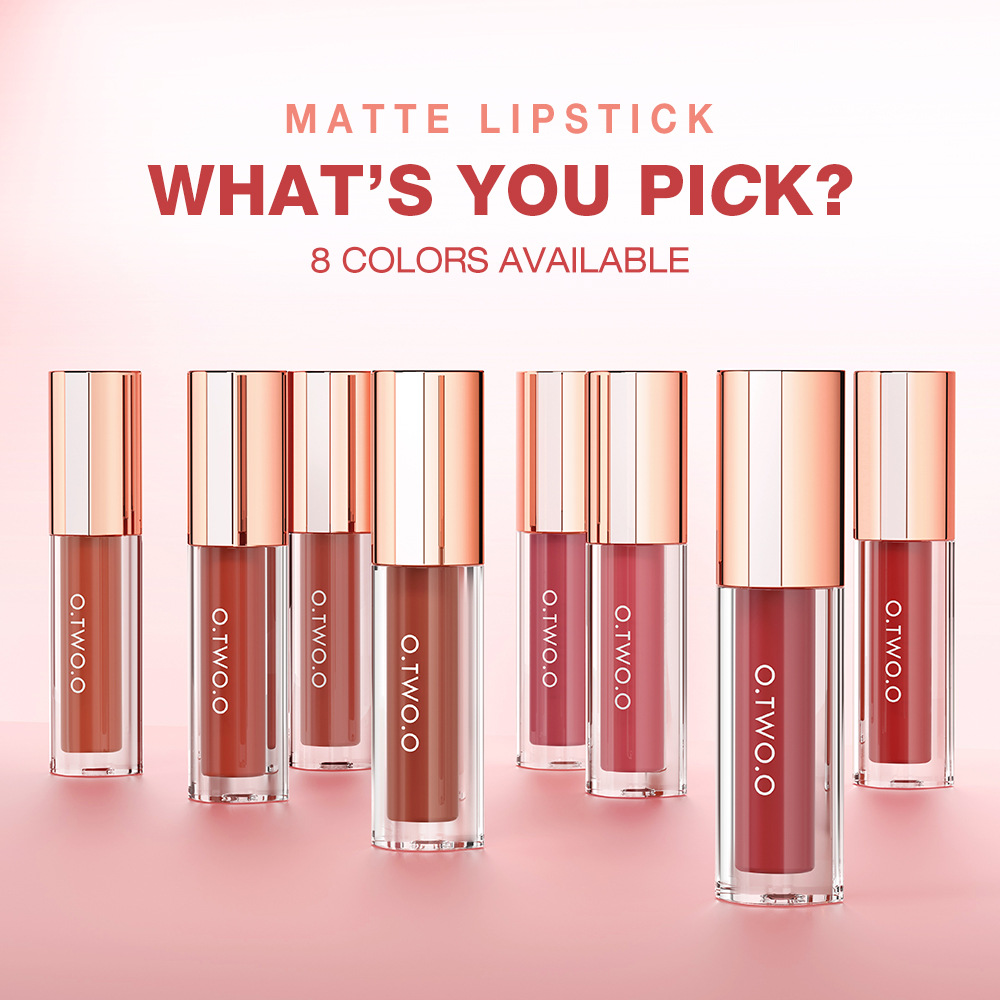 O.two.o Silky Smooth Matte Lip Gloss, Long Lasting Non Stick Glaze_voghion.com