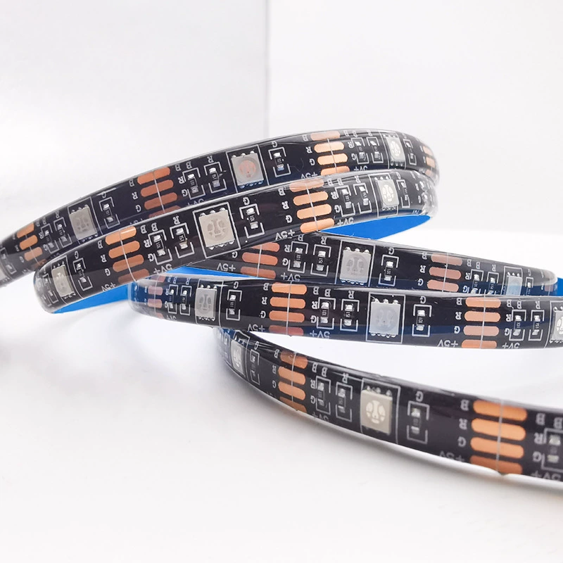 USB 5V мебельная светодиодная лента, на заказ, секция «один свет — один разрез», 30 светодиодов, 60 светодиодов, голая плата с клеем 5050, цветная RGB низковольтная лента