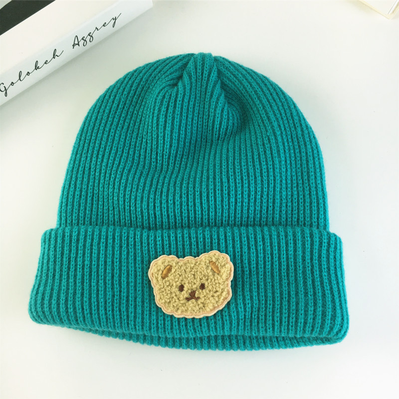 Gebreide beanie muts voor dames met berenoortjes winter warm_voghion.com