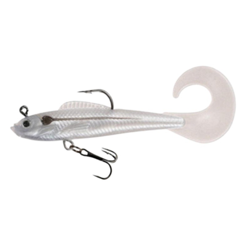 Roll-tailed lead fish Luya bait Soft Bait Luya bait fishing gear wholesale simulation Luya bionic bait soft tail fake bait