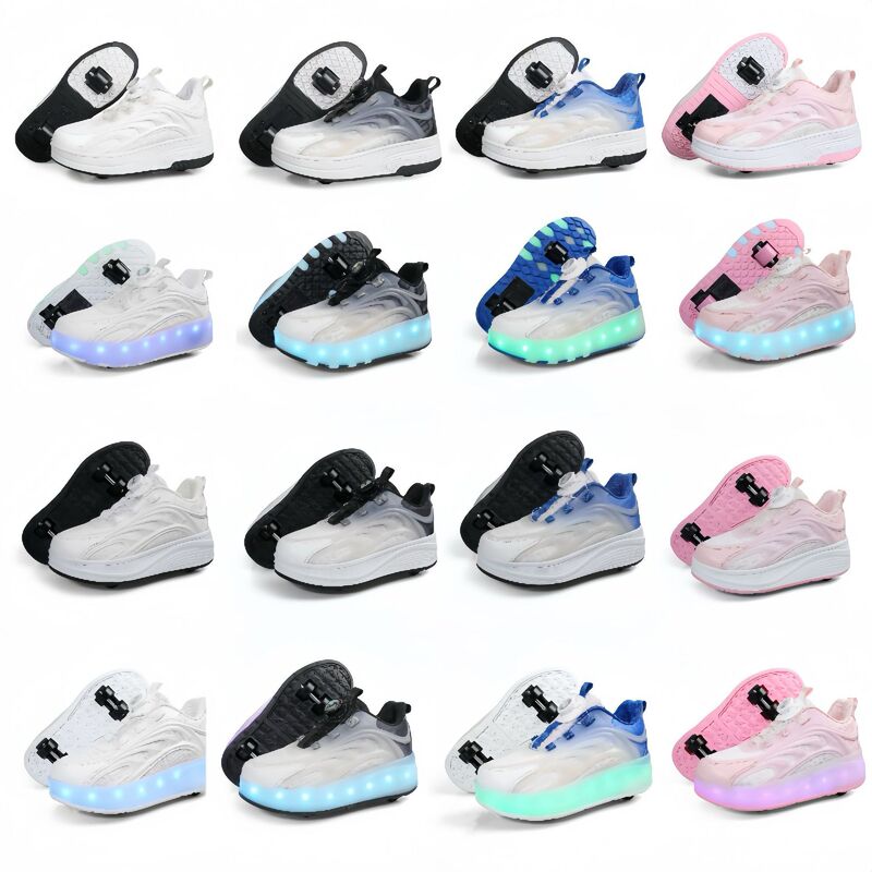 Walking shoes boys roller skating children's shoes with wheels girls four-wheel invisible adult pulley men's student walking shoes Walking shoes boys roller skating children's shoes with wheels girls four-wheel invisible adult pulley men's student walking shoes