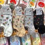 春夏新款网眼透气花朵水果女船袜韩国glalalane镂空薄棉防滑隐形