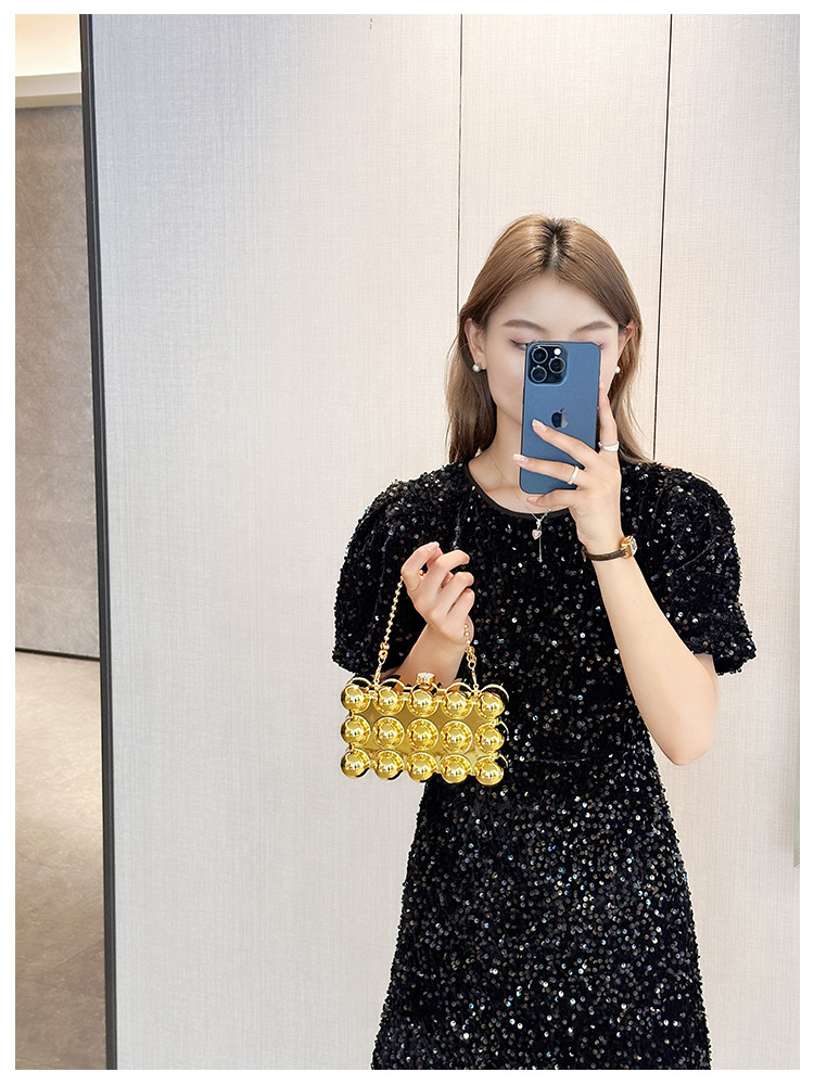 Acrylic bag 2025 New style, European and American cross-border single-shoulder fashionable design women's chain box bag undefined