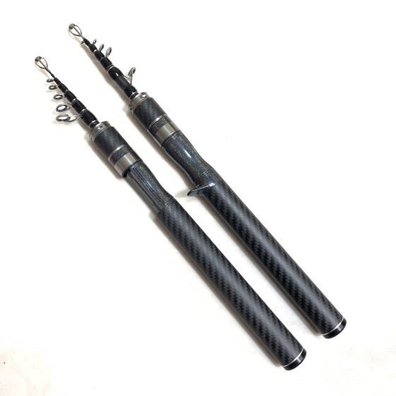 Wholesale short section carbon road sub-rod ultra short section telescopic road sub-rod gun handle straight handle ML adjustable light hard portable road sub-rod