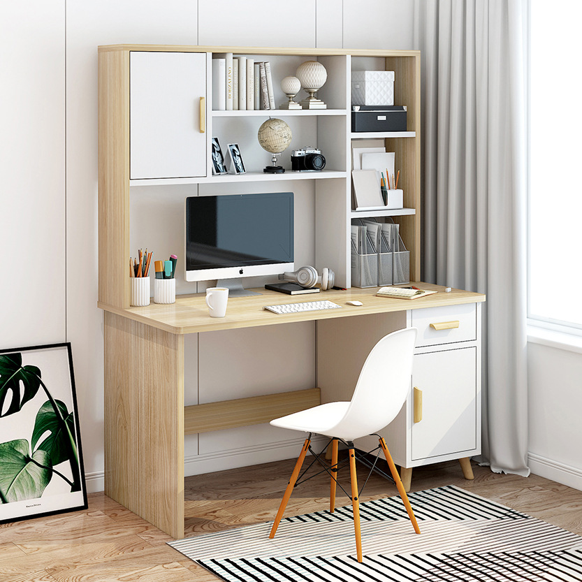 Desk bookshelf combination bookcase integrated desk simple children home student bedroom writing desk desktop computer desk