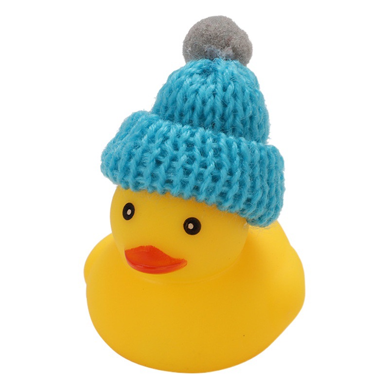Logo imprimible Navidad sombrero pequeño pato amarillo gafas de sol burbuja regalo decoración pato niños juguetes de baño