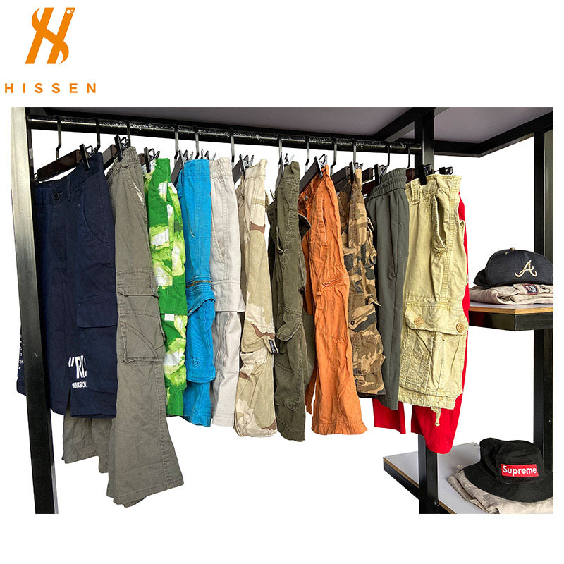 旧衣服二手男士速干多口袋五分裤外贸出口混批used cargo shorts