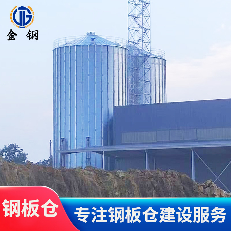 100吨-1000吨平底玉米钢板仓 装配式钢板仓
