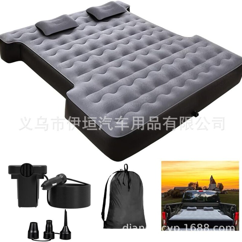 Cross-Border Pickup Truck Inflatable Mattress Amazon Short Pickup Truck Bed Inflatable Mattress 170*152*25cm
