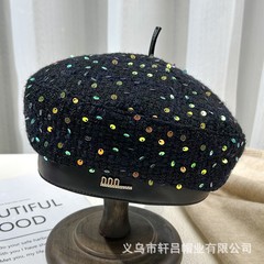 秋冬の新型満天星ベレー帽の子供韓国版ins百合ファッション