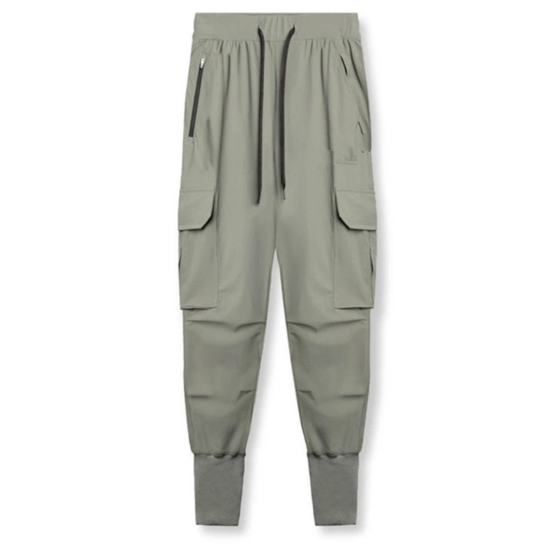 Herrenbekleidung neue Fitness-Sporthose für Herren, lässig, locker, dünn, gewebt, Overall, schmales Bein, Jogginghose_voghion.com