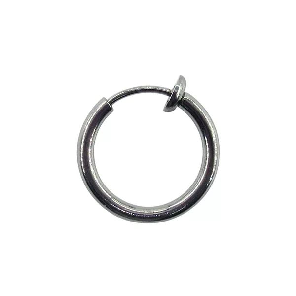 Meier Stainless Steel Spring Ear Clips, No Need for Ear Piercing, Coil Ear Clips, Hollow Round Wire Earrings, Jewelry in Stock, Factory Wholesale