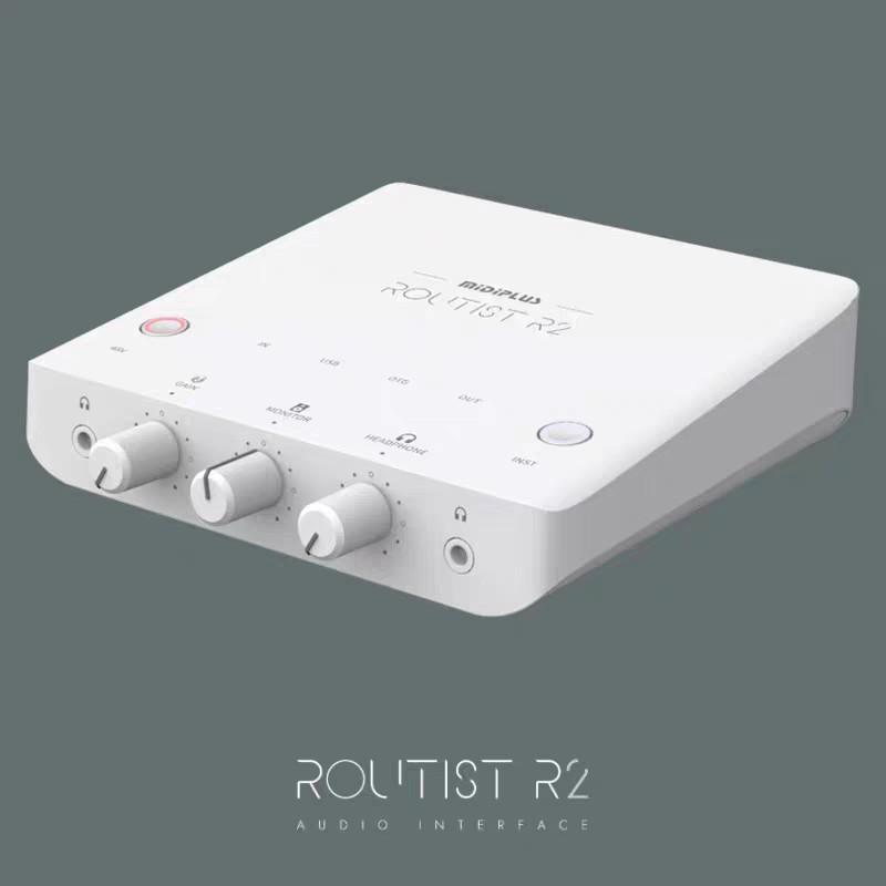 Midiplus Routist R2声卡迷笛外置电脑手机OTG喊麦直播唱歌录音棚