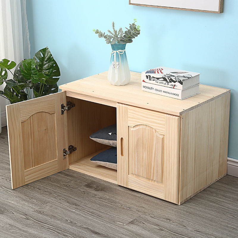 simple and easy Log wardrobe Top cabinet solid wood Container handling Windows and cabinets Top cabinet increase in height Lockers 234