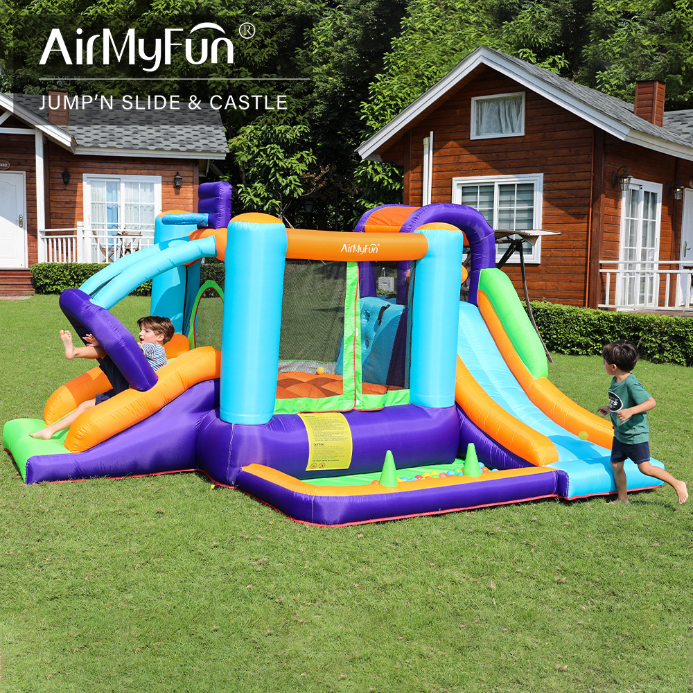 AMF | Castillo inflable para el hogar Diapositiva pequeña para niños Diapositiva inflable Hogar pequeño Castillo doméstico
