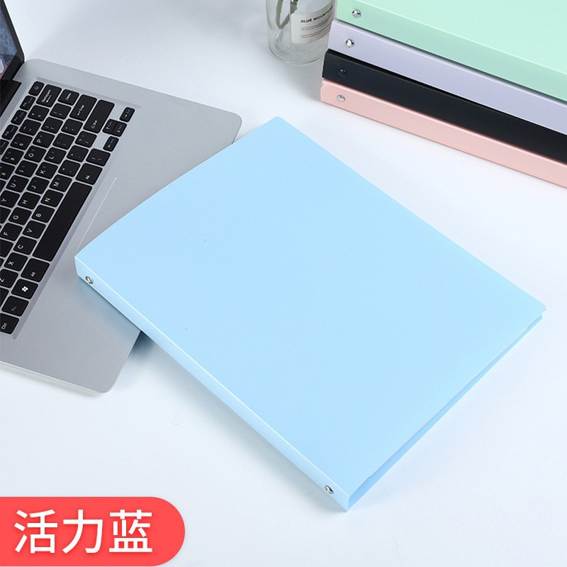 A4パンチングバインダークリップ4穴ファイル楽譜クリップカラー透明インサートカバー資料ブック収納帳