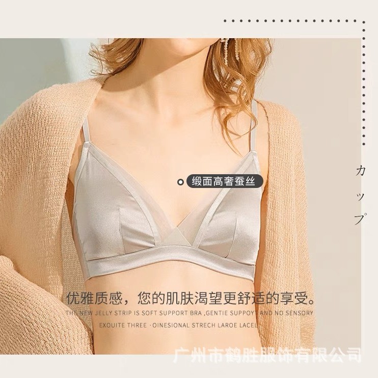 Venta directa de fábrica comercio electrónico transfronterizo Sudeste de Asia Vietnam Tailandia damas sin costuras sujetador de recogida lateral cómodo