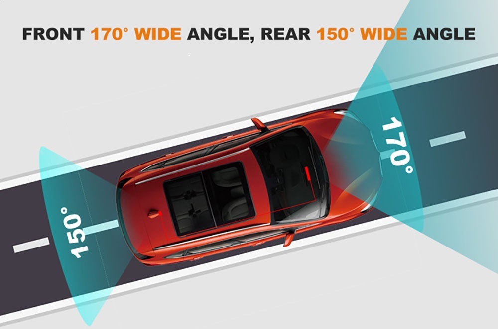 Cardvrcam Front and Rear Dual Recording 4K High-Definition Dash Cam 5g Wifi Car Camera 3.16inch Screens