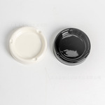 外贸出口定制圆形三孔陶瓷烟灰缸客供logo香烟烟灰缸雪茄烟灰缸