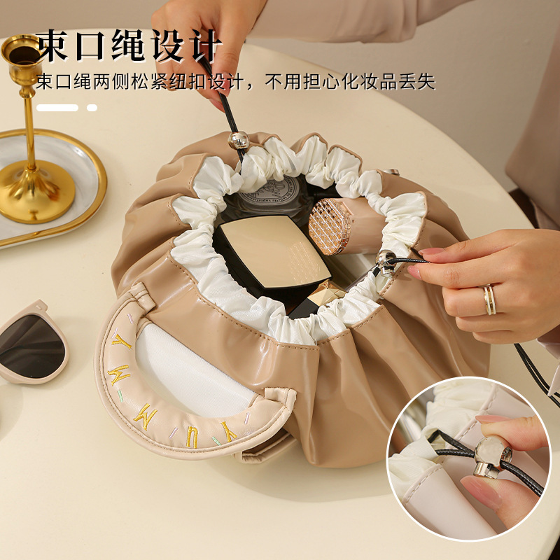 化粧品収納バッグ PU防水 洗面用具収納バッグ 厚手 旅行雑貨整理バッグ 大容量 防水|undefined