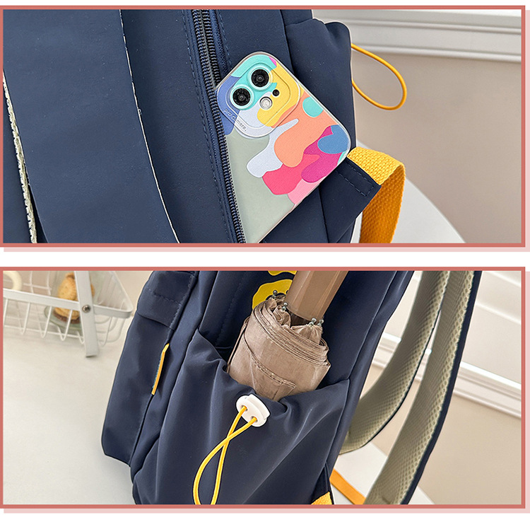 Leichter Schulrucksack für Mittel- und Oberschüler sowie Studenten, vielseitiger Freizeitrucksack mit großem Fassungsvermögen, Unisex-Doppelschulter-Rucksack