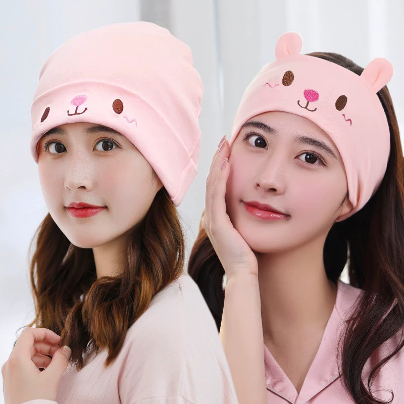 [Baby's Journey] Moon Hat Материнская весна, лето, Осень, Зима, послеродовые принадлежности Летняя тонкая резинка для волос Женский платок из чистого хлопка