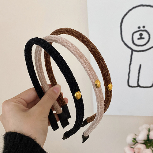 Thin hairbands for women, high-end, fashionable hairpins, 2024 new hair travel headbands, pressed hair accessories, face wash, hair bundles, headbands