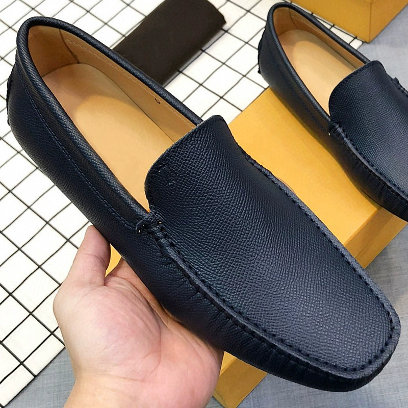 Модные брендовые мужские замшевые повседневные мокасины-лоферы из коровьей кожи для весны и осени 2025 года