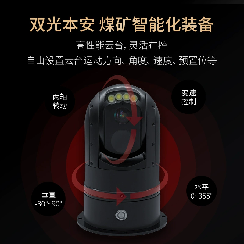 Тепловизор GeWuYouXin YRH600 с функцией панорамирования/наклона, искробезопасная тепловизионная купольная камера, промышленный тепловизор