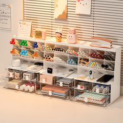 Desktop pen holder multifunctional office children's storage rack student desk organizer box storage box cute pen holder