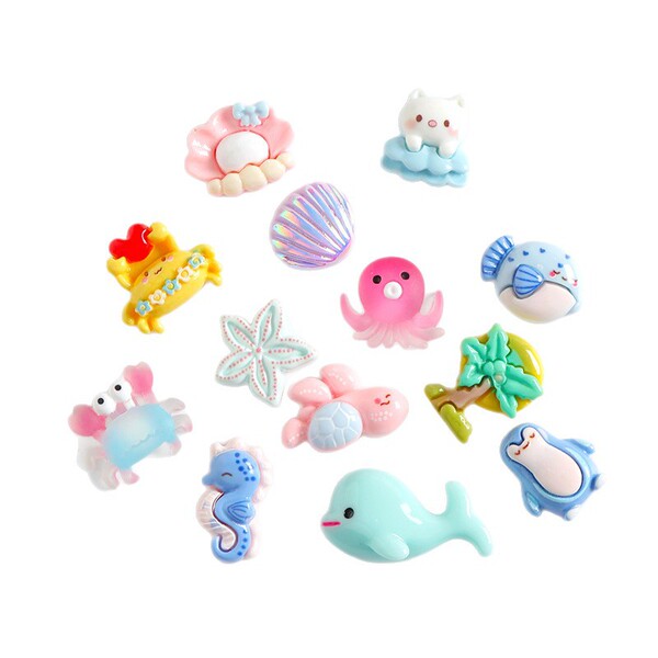 Cartoon beach marine cream accessories handmade