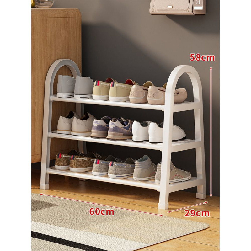 Estante de almacenamiento de zapatos multicapa de acabado de zapatos armario de zapatos puerta de entrada doméstica de alquiler puerta interior de almacenamiento de zapatos de artefactos