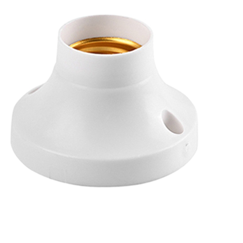 Portalámparas E27 de montaje en superficie, bombilla LED, lámpara de ahorro de energía, enchufe de conversión E27, portalámparas impermeable, base de lámpara de cerámica