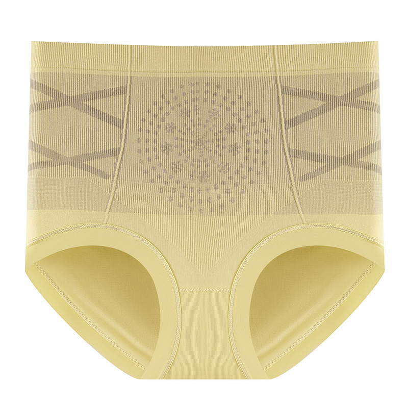 Ropa interior de cintura alta con vendaje dorado cruzado ~ 2024 nuevo estilo 10A antibacteriano 100% algodón entrepierna transpirable ropa interior de mujer