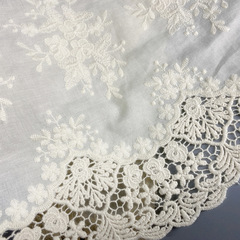 Colorful 36cm Fabric Nordic European Style Chinese Round Tablecloth DIY Hem Bedding Curtain Cotton Fabric Lattice Edge