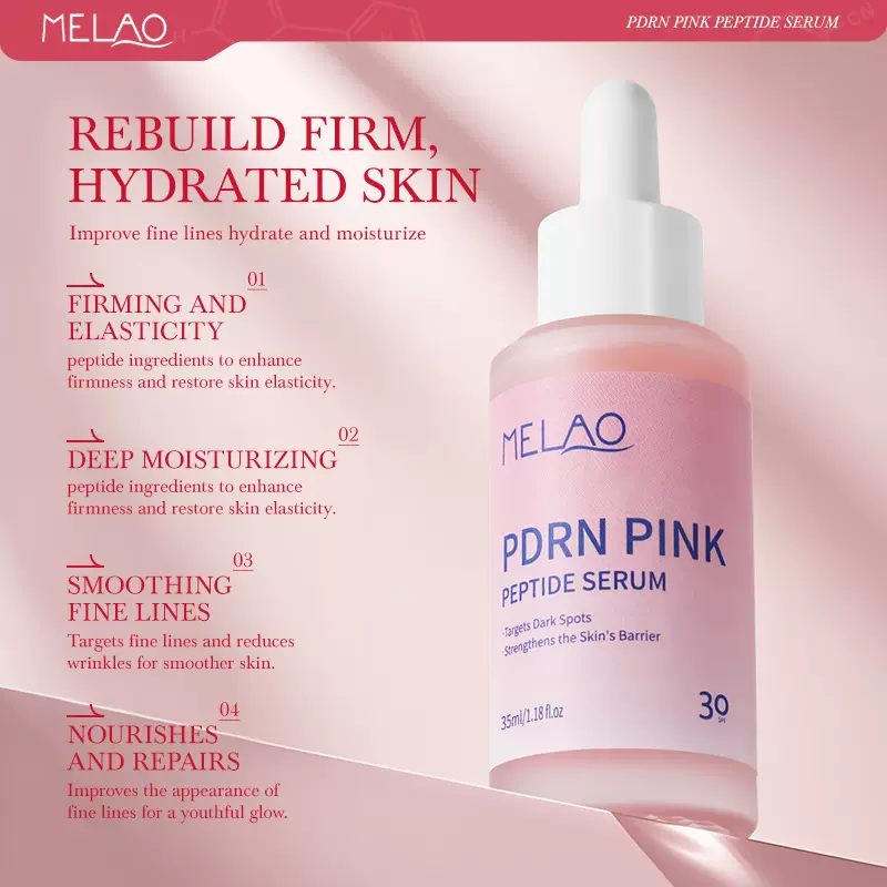 跨境专供PDRN粉红肽原液面部涂抹提升保湿补水胶原蛋白肽精华液