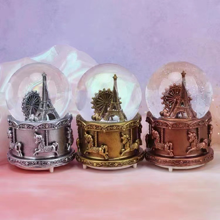 Venta directa de fábrica bola de cristal música caja de música para enviar compañeros de clase niña niña niña regalo de cumpleaños niña princesa día del niño