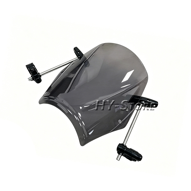 Suitable for Bmw, Triumph, Honda, Yamaha, Kawasaki, Suzuki, Ducati, Universal Round Light Street Bike Windscreen, New Windscreen