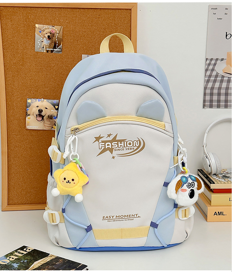 Zaini per bambini Zaino Nuovo stile Moda Stile carino Grande capacità Zaino per studenti delle scuole medie Zaino semplice e versatile_voghion.com