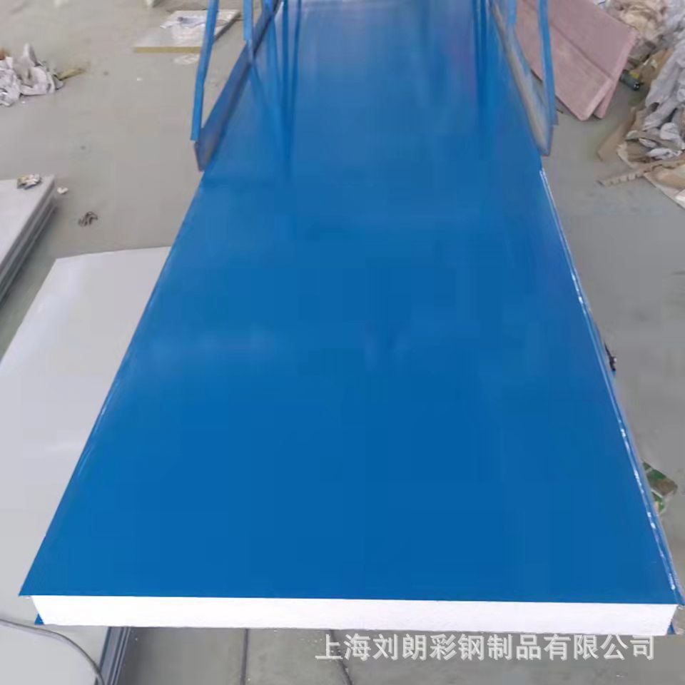 南通供应50mm泡沫夹芯板、EPS彩钢夹芯板围挡 隔断 厂房用夹芯板