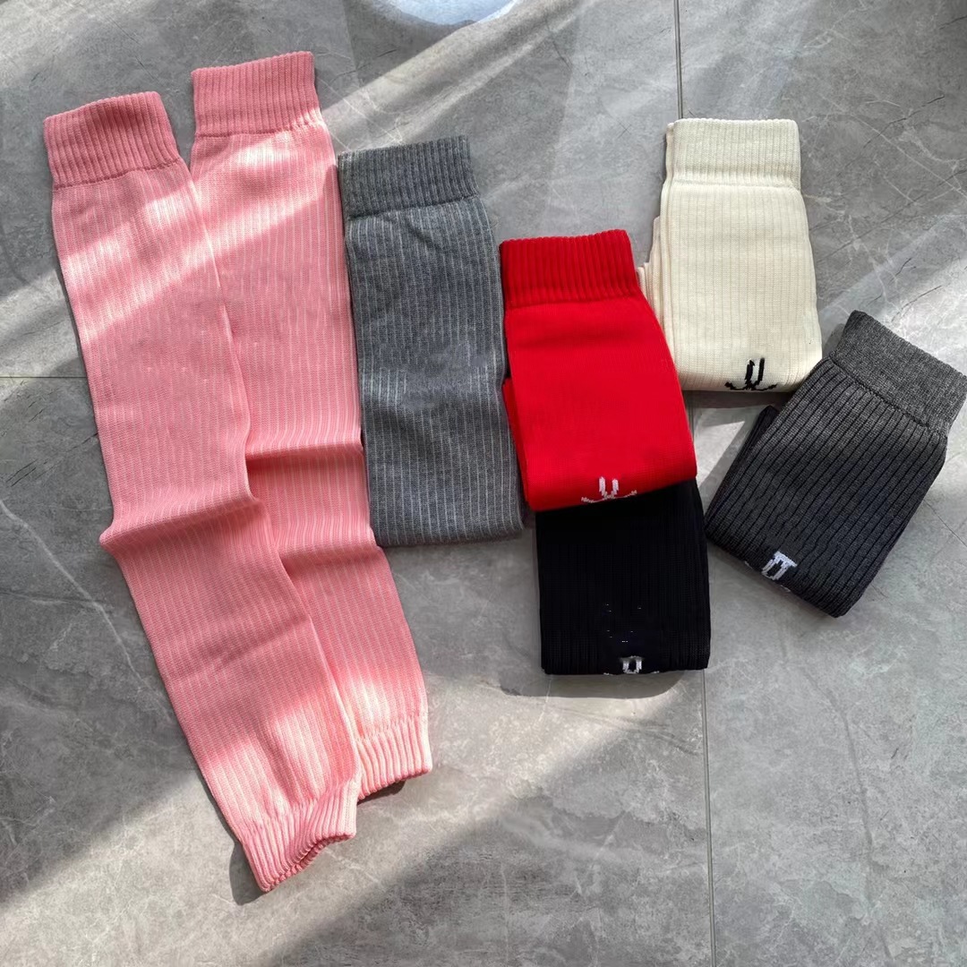 韩国东大门时尚纯棉条纹字母袜套个性潮流中筒袜加厚保暖小腿袜女