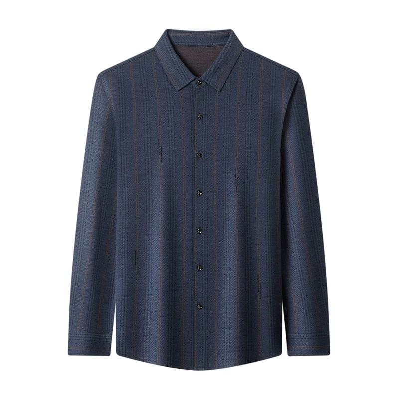 Autumn shirt for leisure, woolen long-sleeve