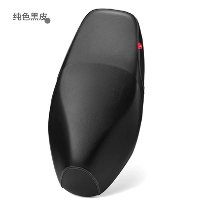 Leather Waterproof Sun Protection and – Motorcycle cushion - 21-24-models-deluxe-edition-solid-black-leather-afr125