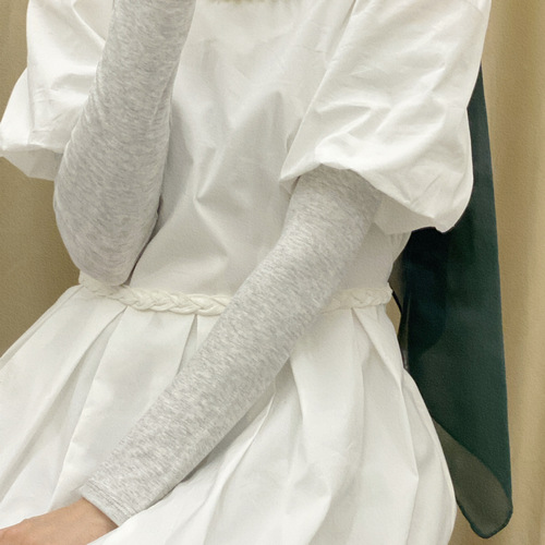 Cross-border spring style Malaysian solid color modal cotton base sleeves, sun protection and UV protection ice sleeves for women